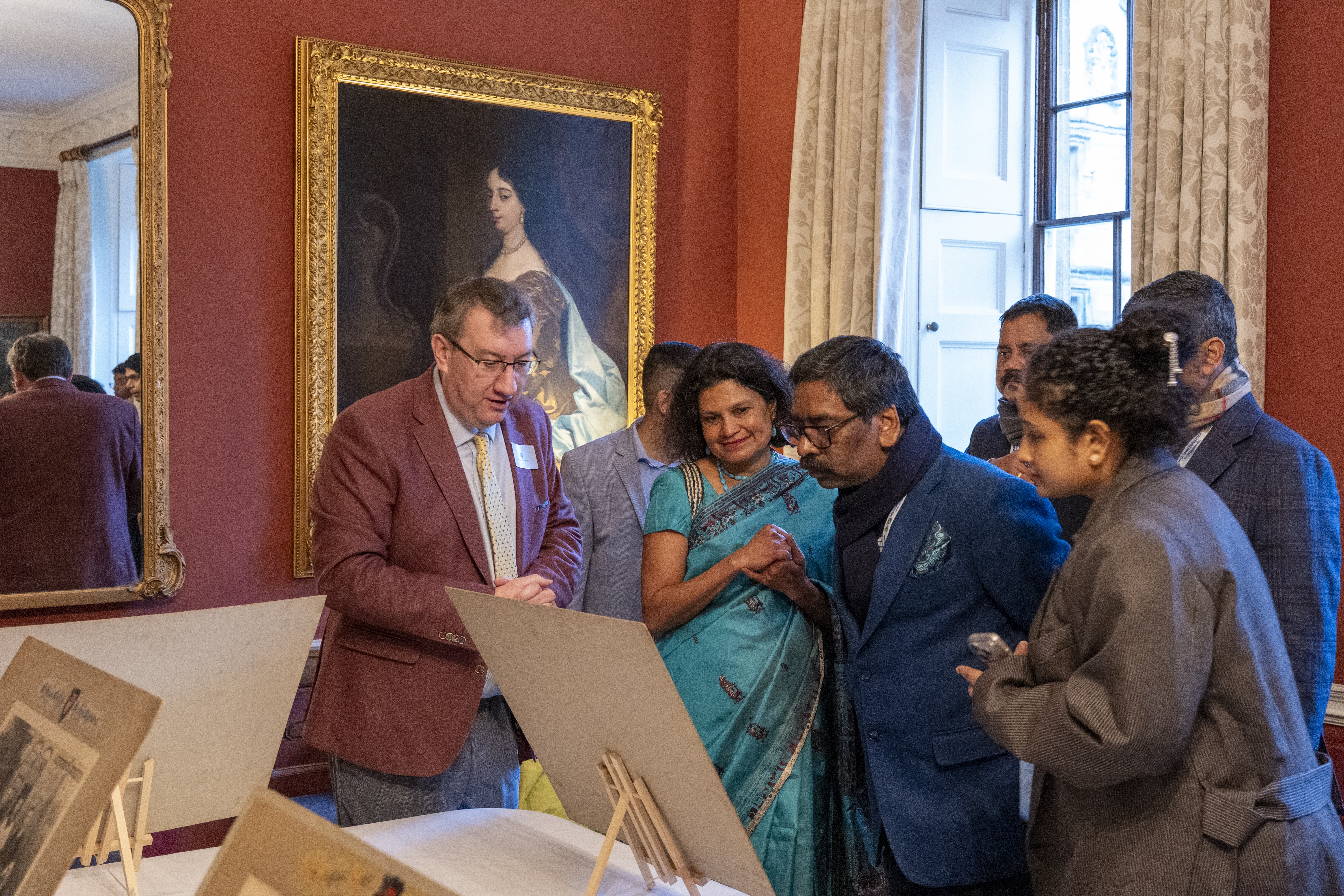 St John’s College laid out the Jaipal Singh Munda’s archives in the President’s Lodgings for the Chief Minister of Jharkhand, January 2026. 