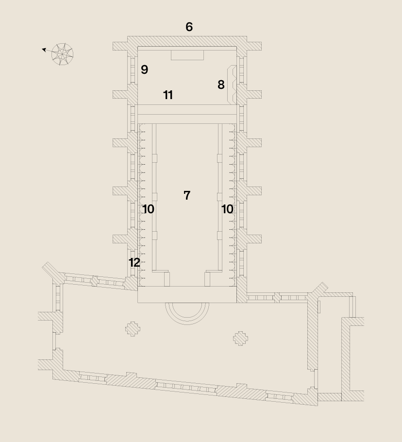 Inner chapel plan