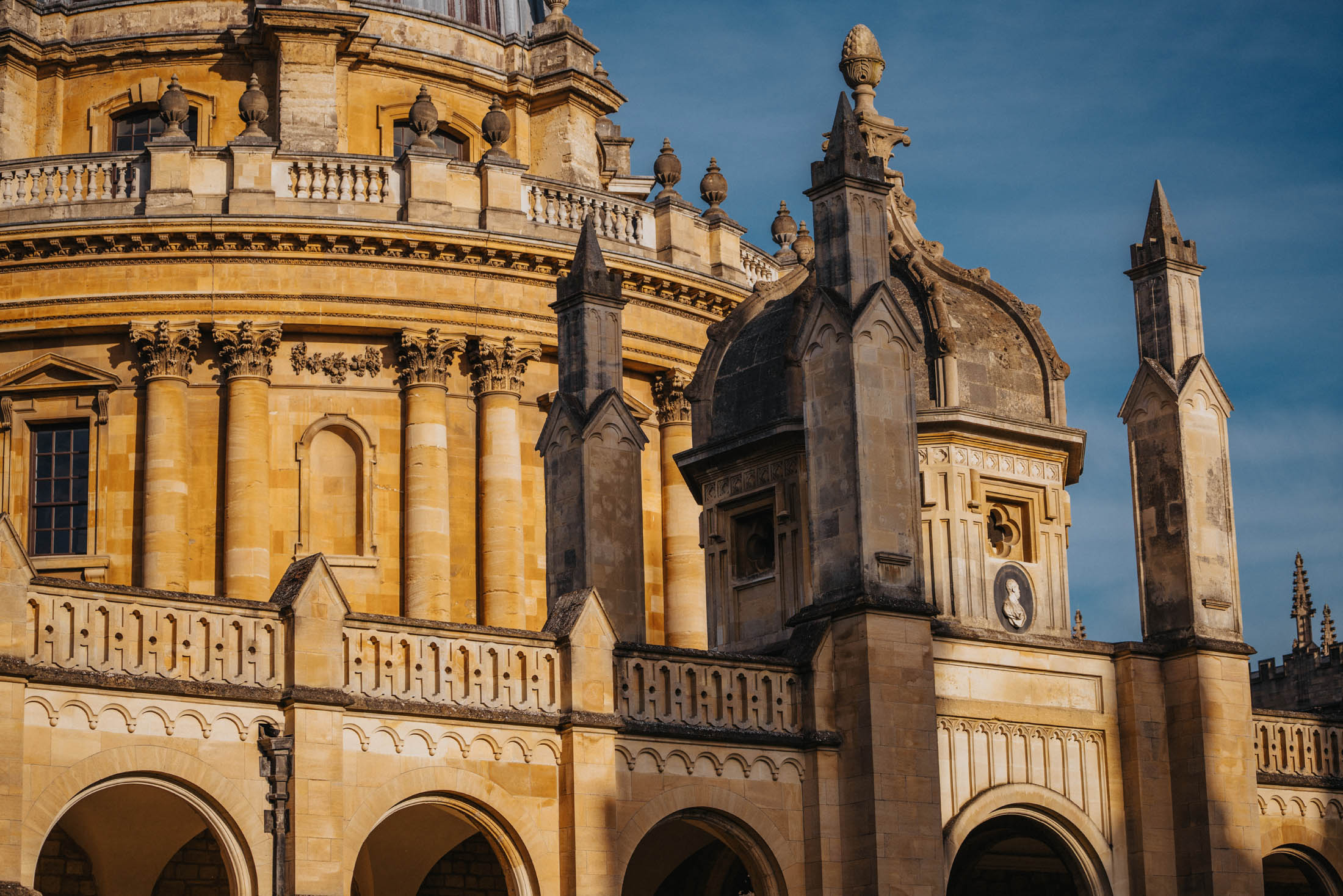 Radcliffe Camera from the Great Quad, All Souls College, Oxford