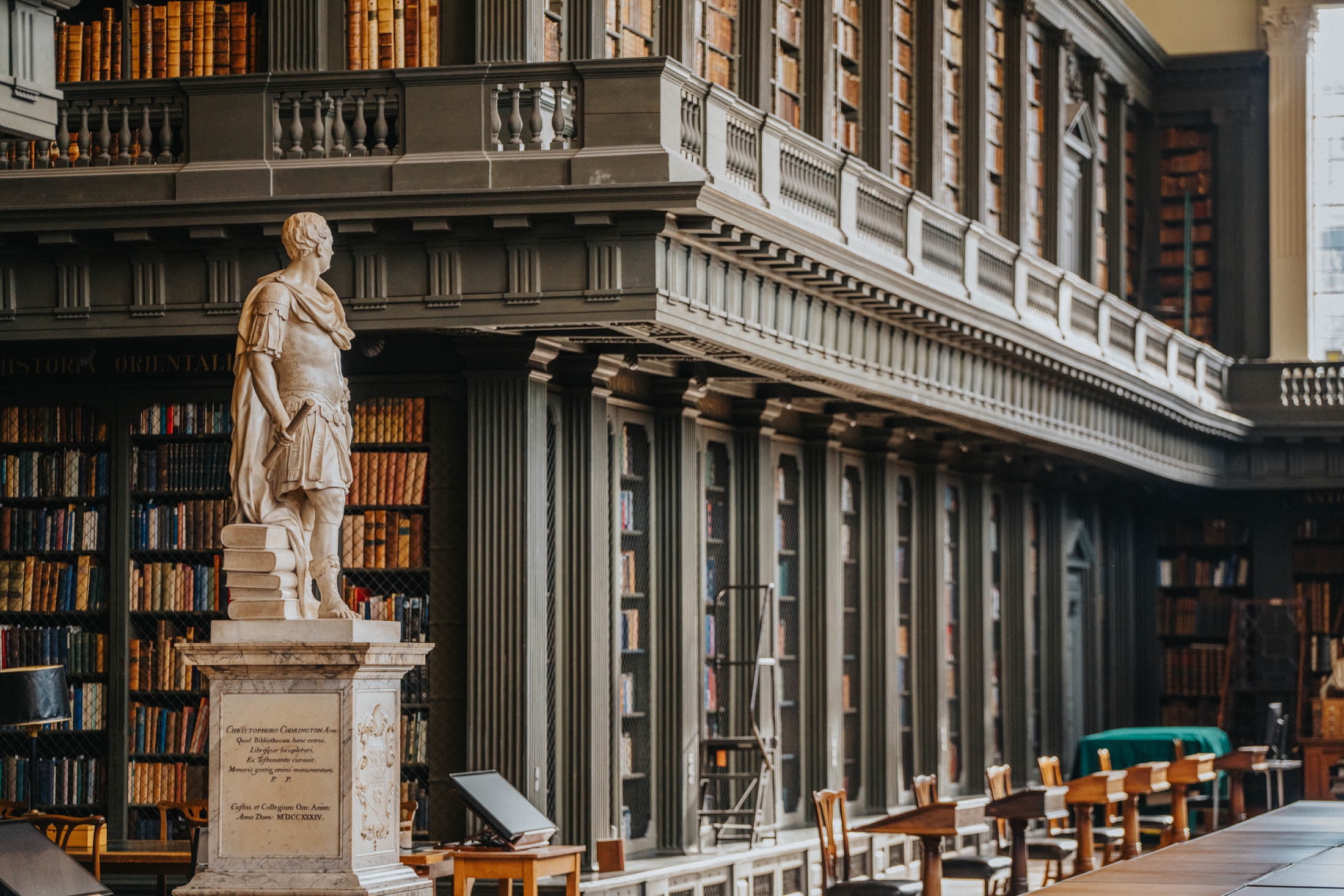 Codrington Statue, All Souls College Library, Oxford