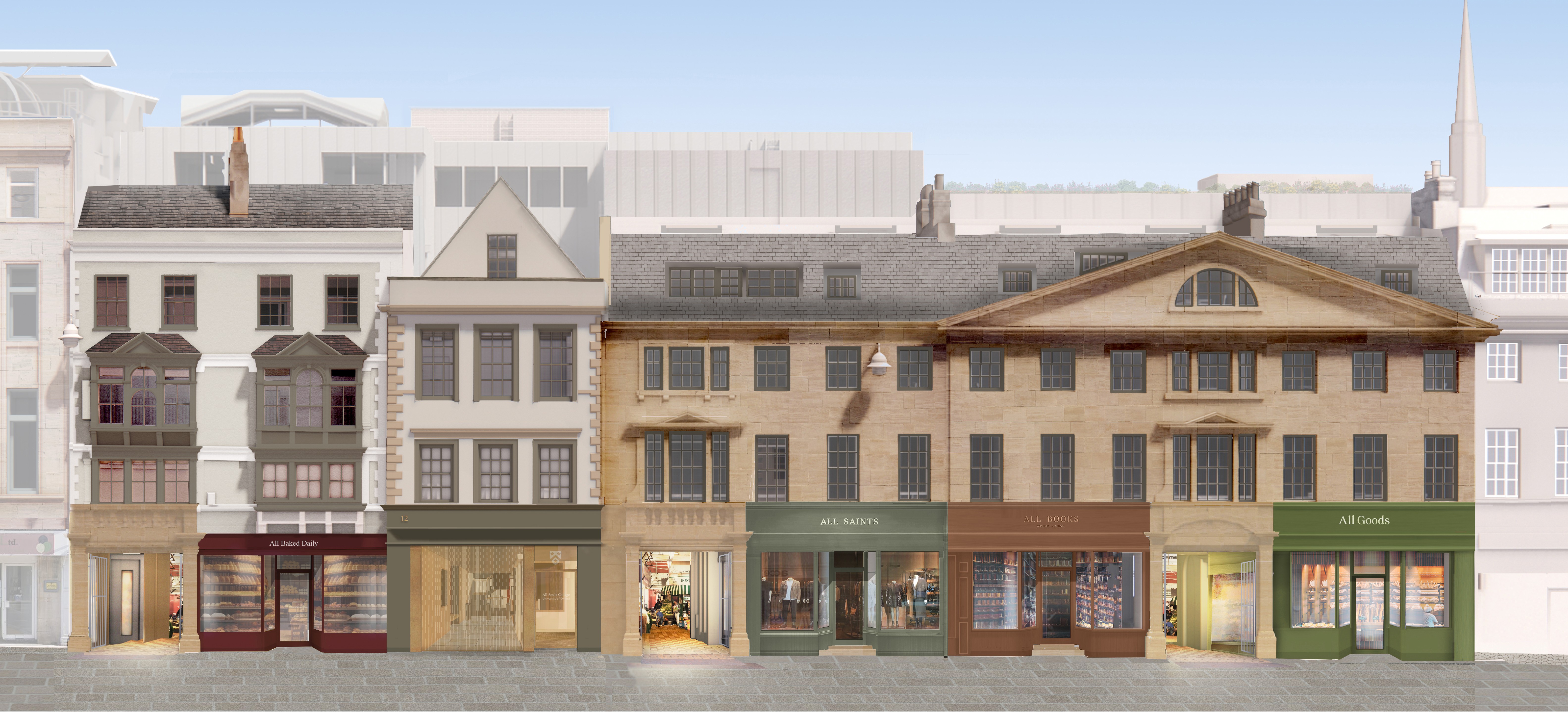 The proposed front elevation of the High Street Project