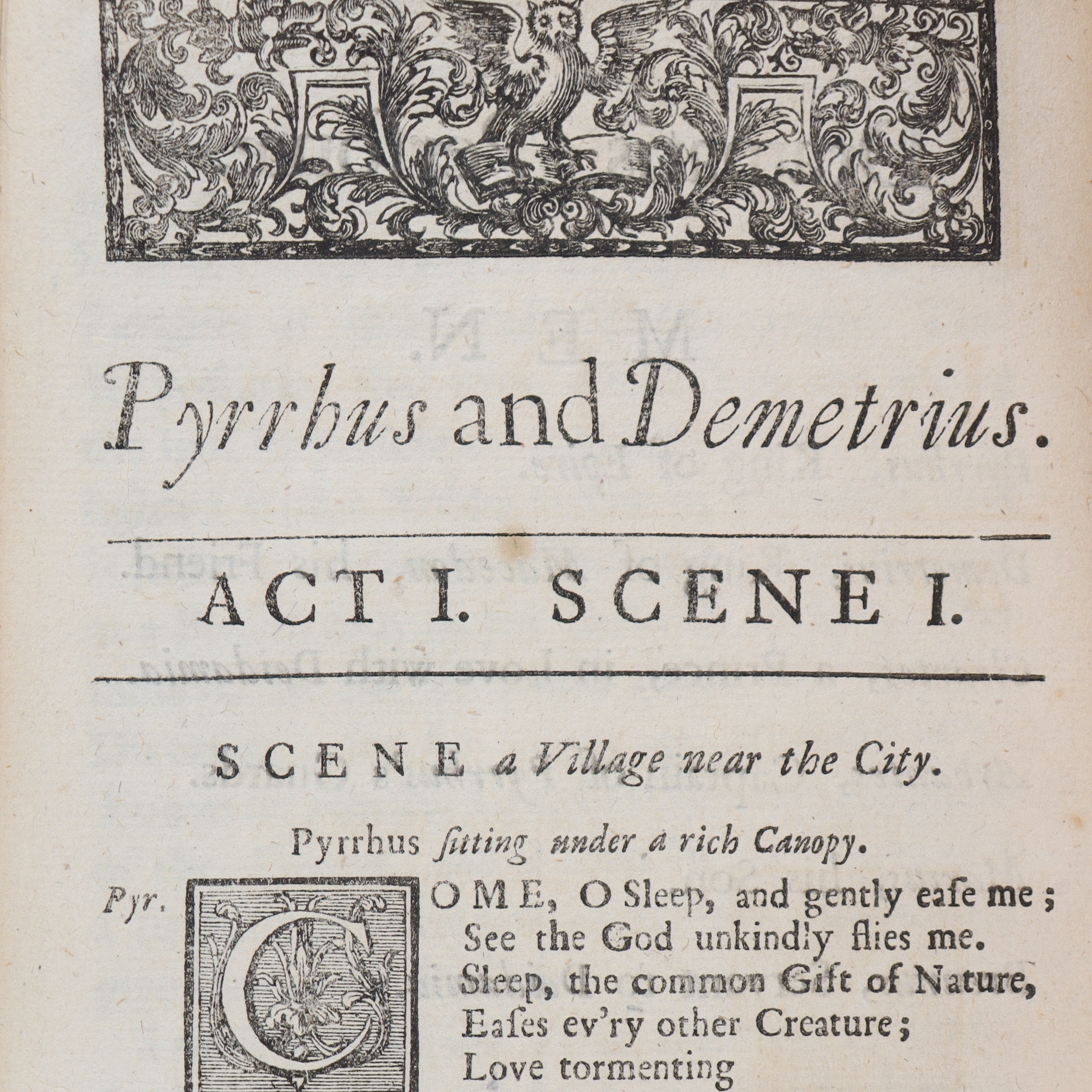 Phyrrus and Demetrius / Act I Scene I
