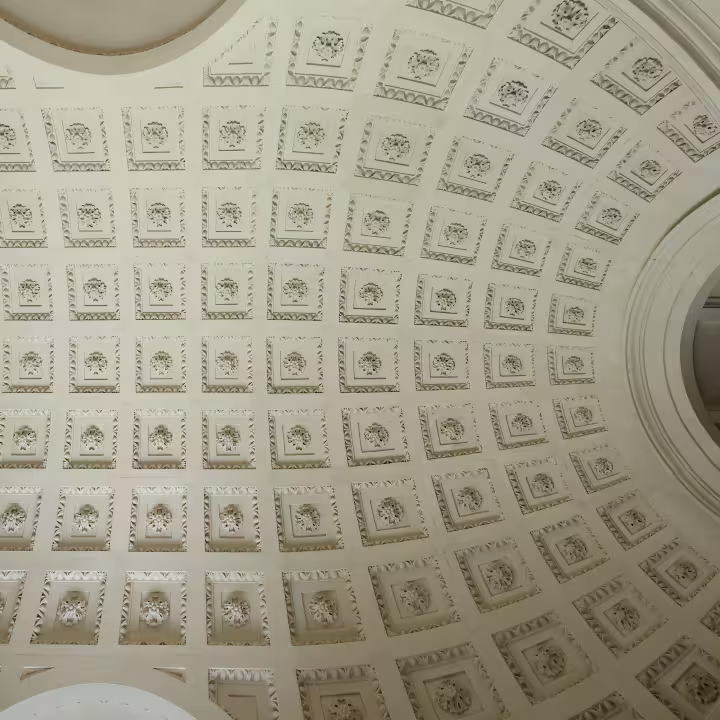 The ceiling of the buttery in All Souls College
