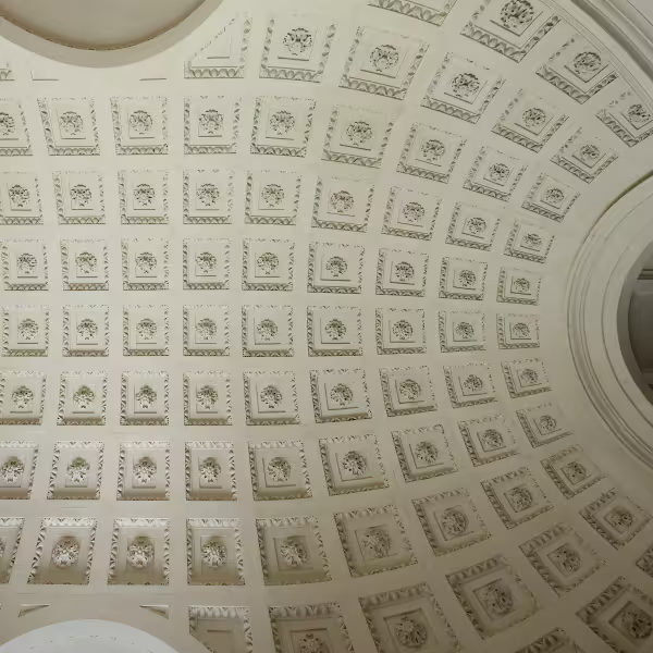 The ceiling of the buttery in All Souls College