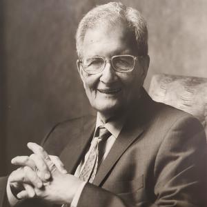 A head and torso shot of Professor Amartya Sen